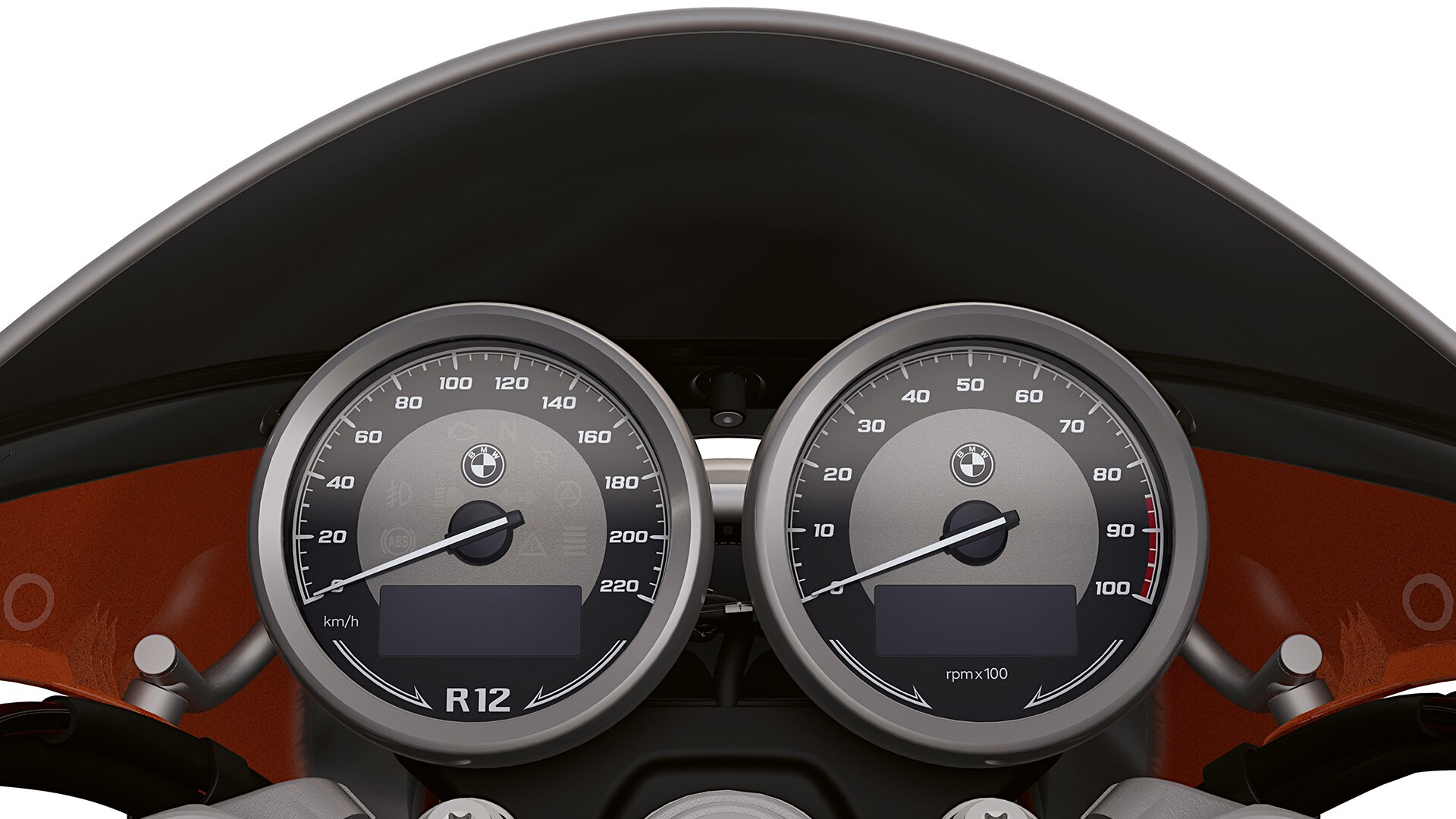 The dual round instrument of the R 12 S from BMW Motorrad