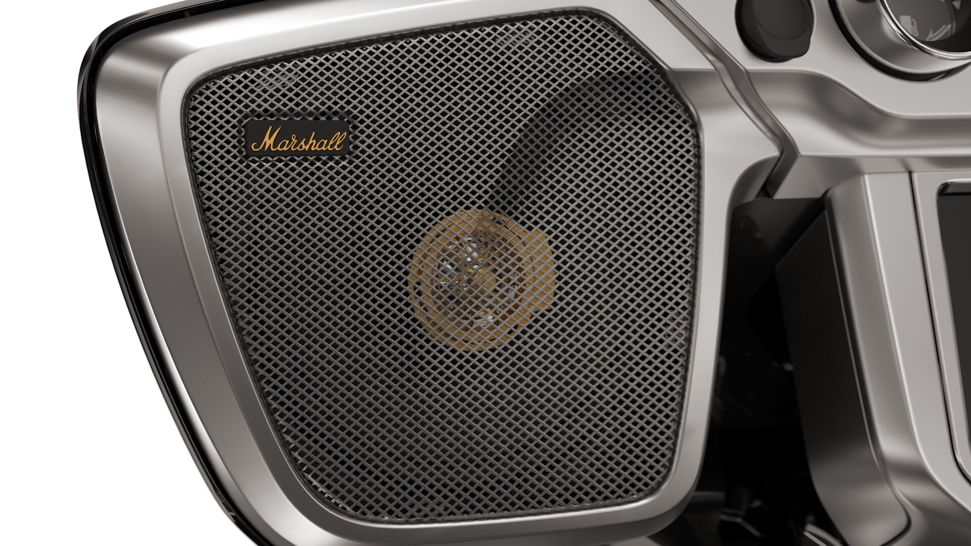 Installed Marshall speakers.