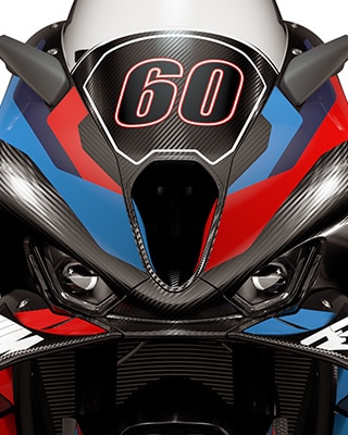 Front and windscreen of the M 1000 RR