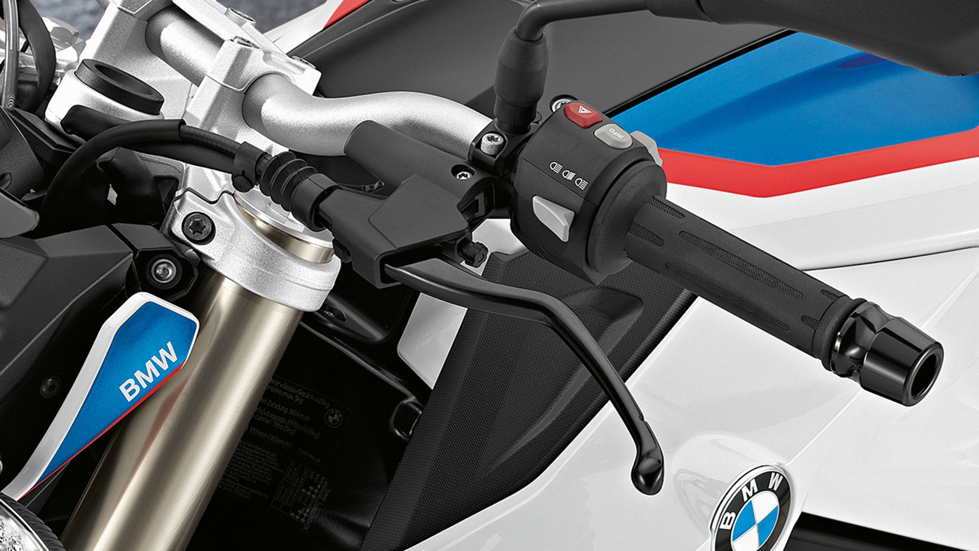 F 800 R adjustable clutch and brake levers