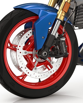 The wheel rims of the F 900 R from BMW Motorrad