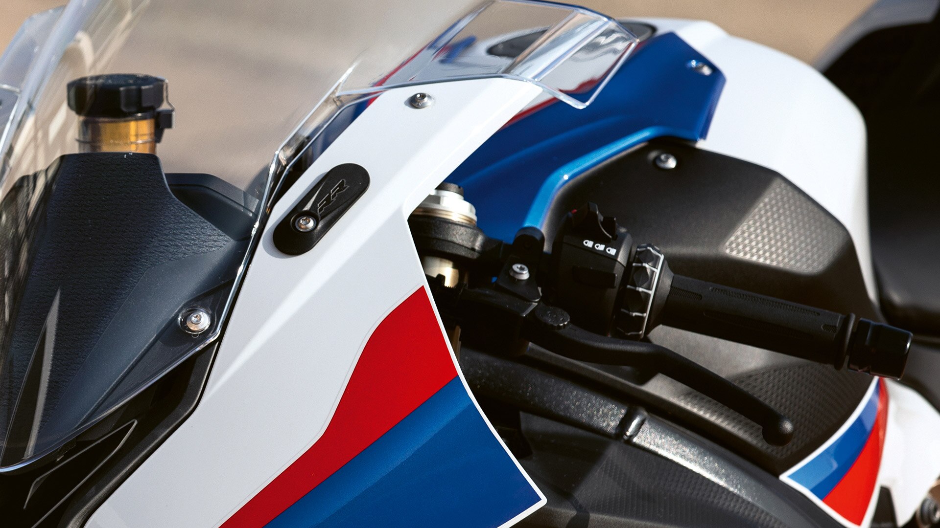 BMW RR multi-control on the handlebar