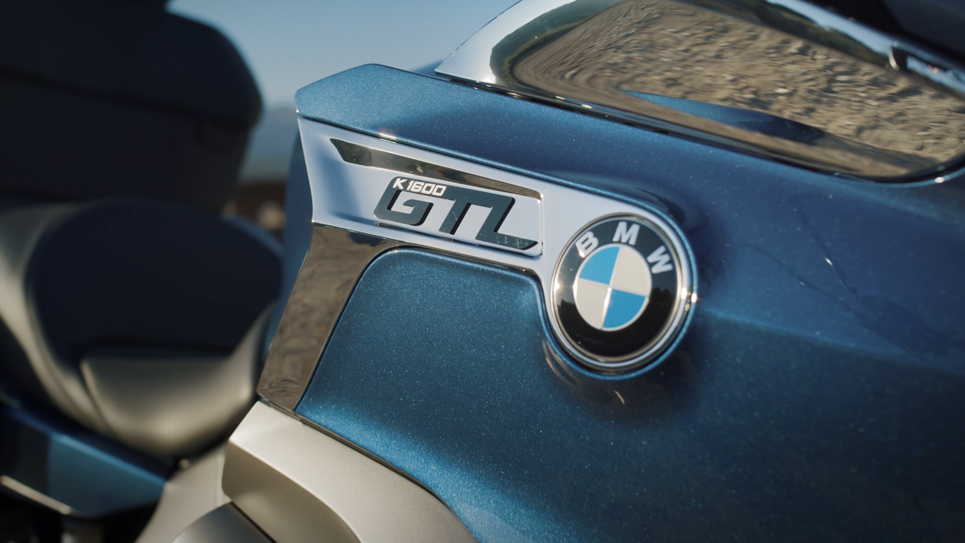 Shots of a moving K 1600 GTL.