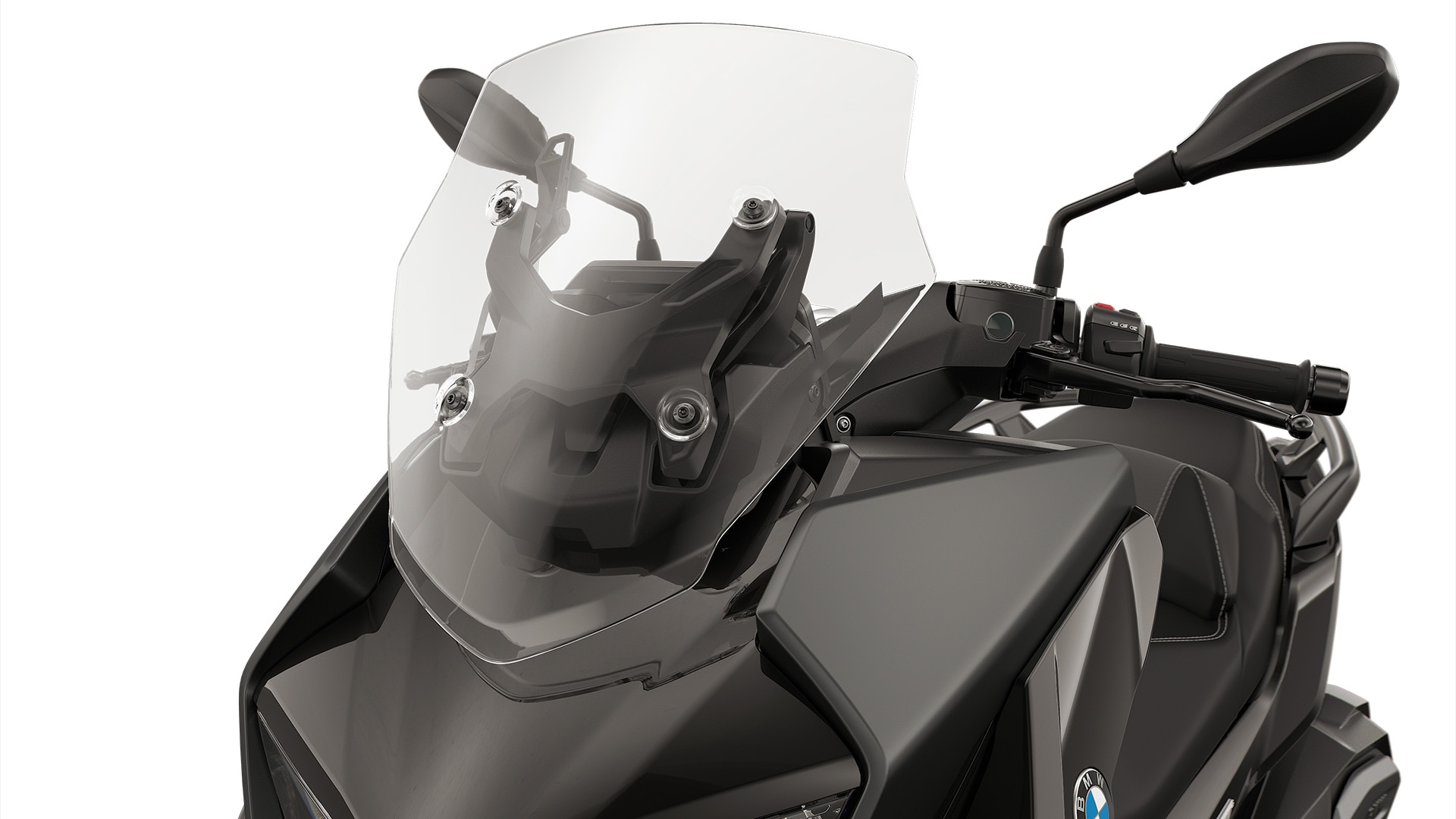 The BMW C 400 GT with adjustable windscreen